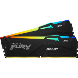 Оперативная память Kingston Fury Beast 64GB DDR5 6000MHz CL36 (KF560C36BBE2AK2-64) Thumb