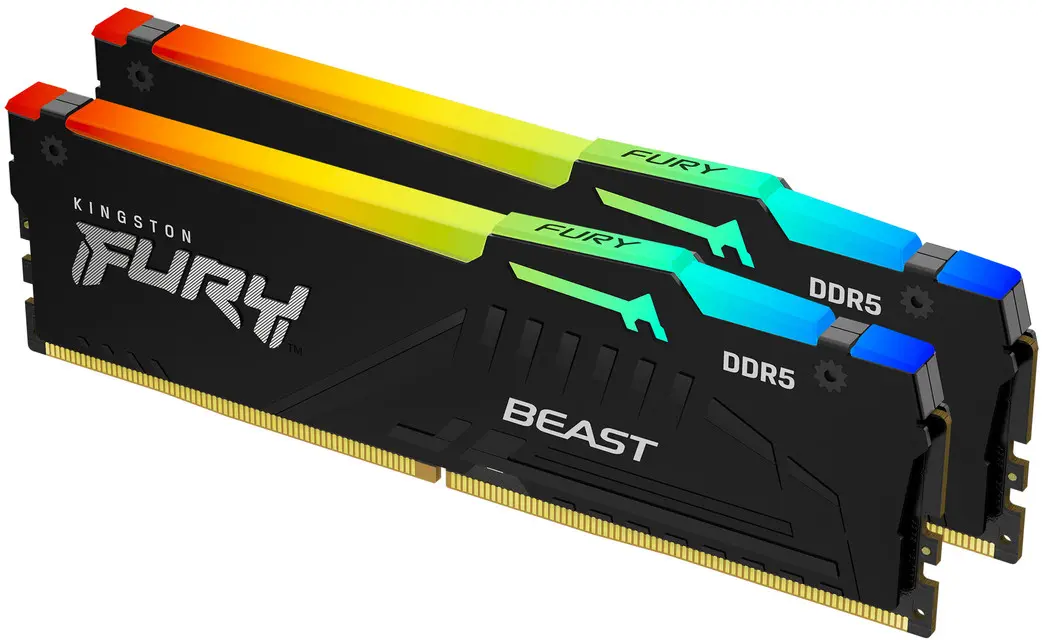 Оперативная память Kingston Fury Beast 64GB DDR5 6000MHz CL36 (KF560C36BBE2AK2-64) - 3