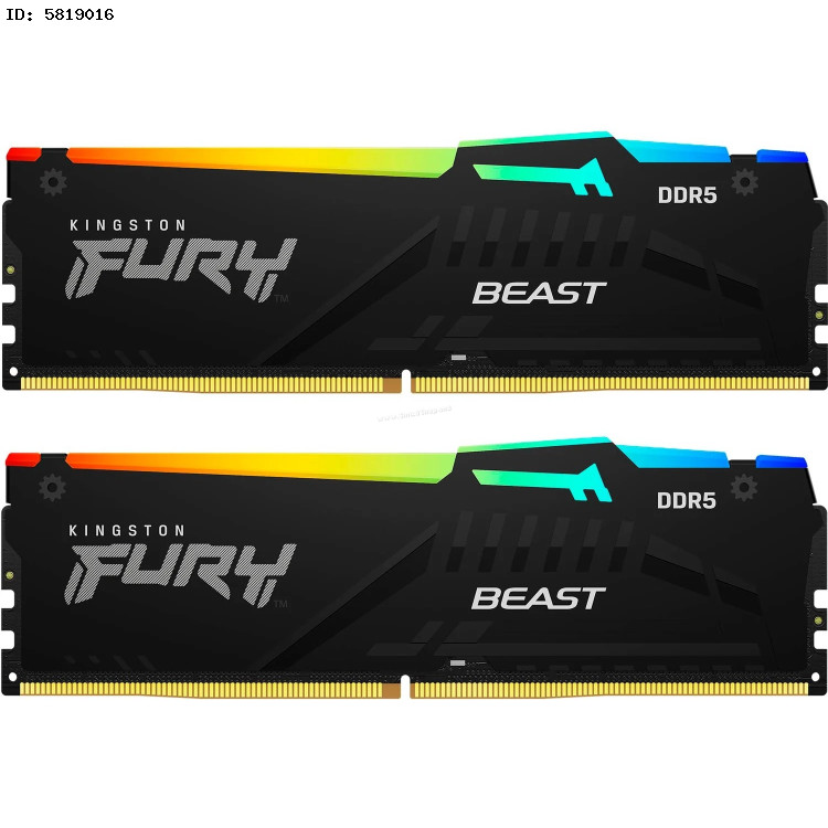 Memorie operativa Kingston Fury Beast 64GB DDR5 6000MHz CL36 (KF560C36BBE2AK2-64)