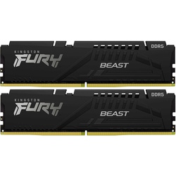 Оперативная память Kingston Fury Beast Black DDR5 128GB (2x64) 5600MHz CL36 (KF556C36BBEK2-128)