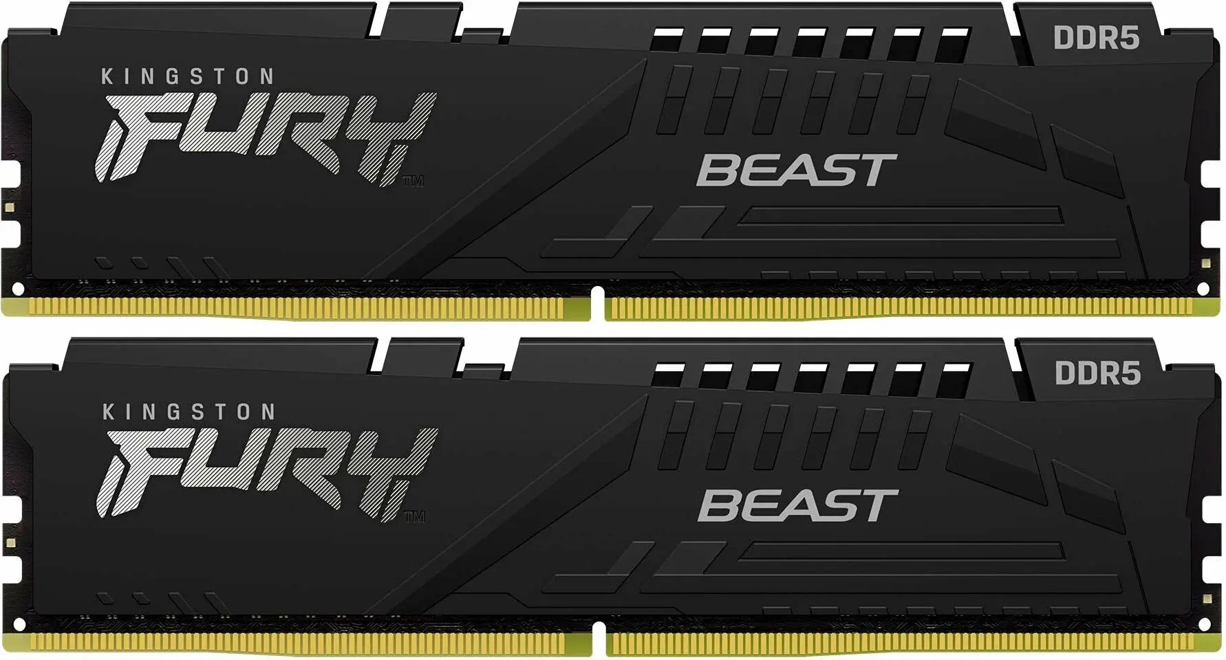 Оперативная память Kingston Fury Beast Black DDR5 128GB (2x64) 5600MHz CL36 (KF556C36BBEK2-128)