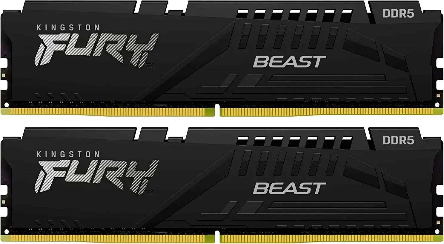 Оперативная память Kingston Fury Beast Black DDR5 16GB (2x8) 5600MHz CL36 (KF556C36BBEK2-16)