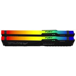 Оперативная память Kingston Fury Beast Black RGB DDR5 16GB (2x8) 5600MHz CL36 (KF556C36BBEAK2-16) Thumb