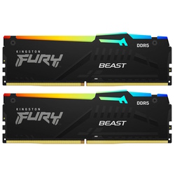 Оперативная память Kingston Fury Beast Black RGB DDR5 16GB (2x8) 5600MHz CL36 (KF556C36BBEAK2-16)