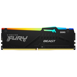 Оперативная память Kingston Fury Beast Black RGB DDR5 16GB (2x8) 5600MHz CL36 (KF556C36BBEAK2-16) Thumb