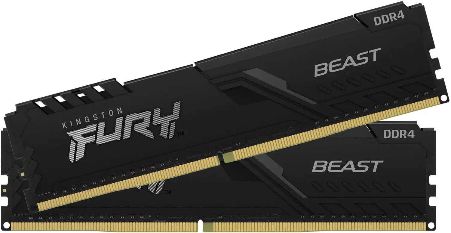 Оперативная память Kingston Fury Beast DDR4 32GB (2x16GB) 3600MHz PC4-28800 CL18 (KF436C18BBK2/32)
