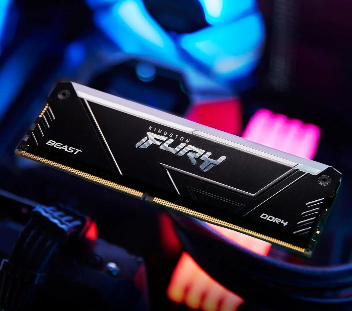 Memorie operativa Kingston Fury Beast DDR4 RGB 16GB (2x8GB) 3600MHz CL17 (KF436C17BB2AK2/16)