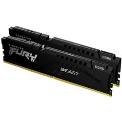 Memorie operativa Kingston Fury Beast DDR5 32Gb (2x16GB) 5200MHz CL 40 Black (KF552C40BBK2-32) Thumb