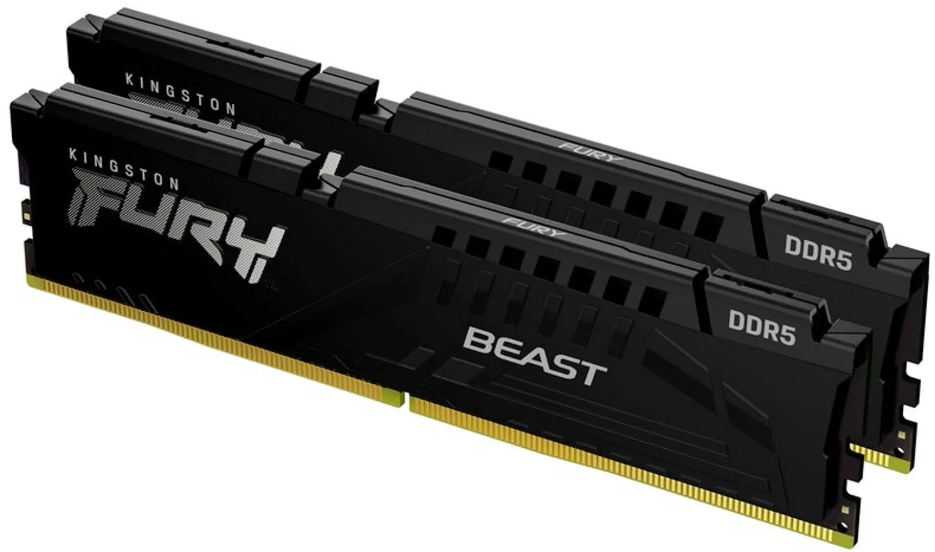 Memorie operativa Kingston Fury Beast DDR5 32Gb (2x16GB) 5600MHz CL 40 Black (KF556C40BBK2-32)