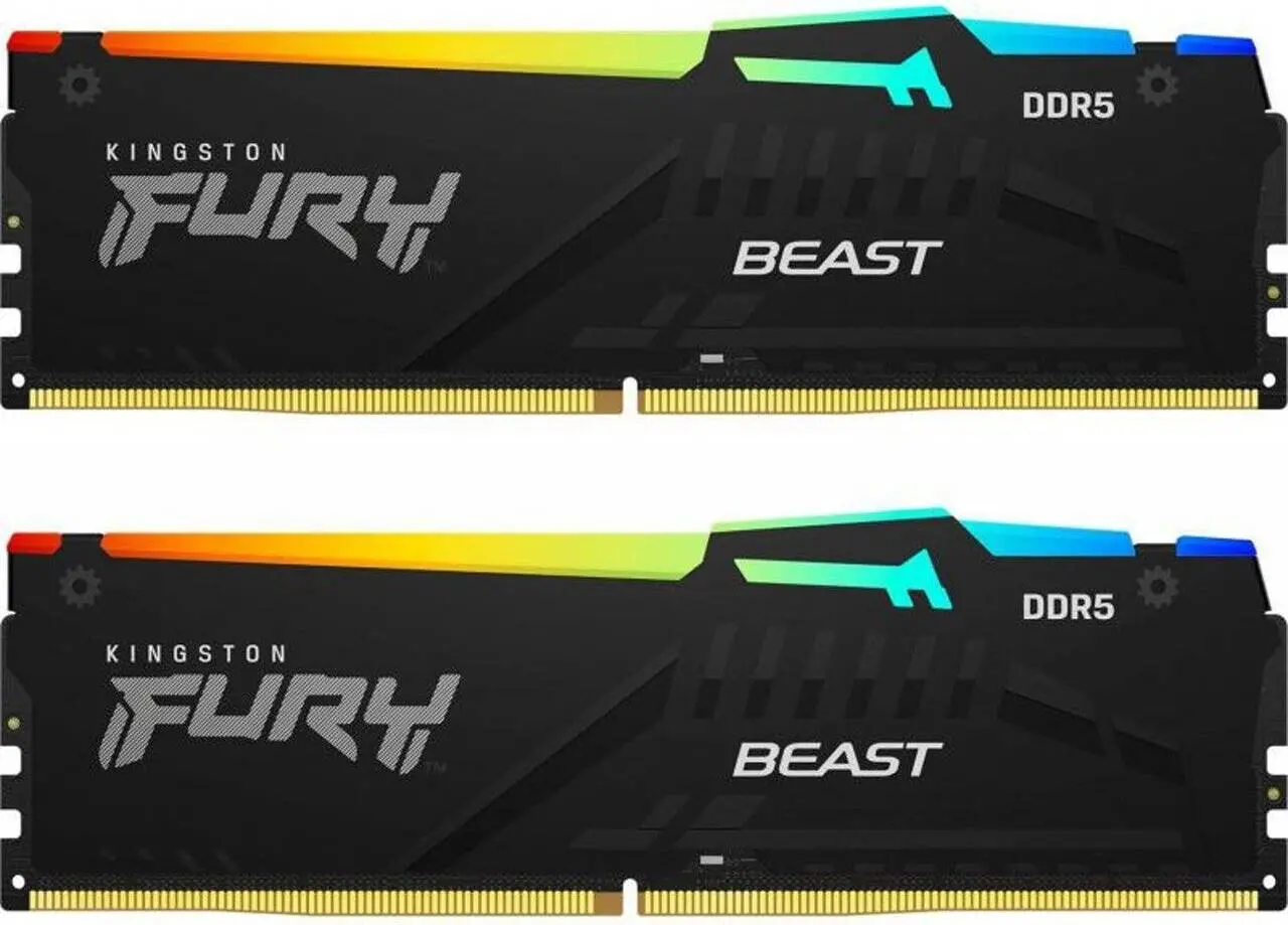 Memorie operativa Kingston Fury Beast DDR5 RGB EXPO 32GB (2x16) 6400MHz CL32 (KF564C32BBEAK2-32)