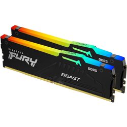 Memorie operativa Kingston Fury Beast DDR5 RGB Expo 32GB (2x16GB) 6000MHz CL30 (KF560C30BBEAK2-32) Thumb