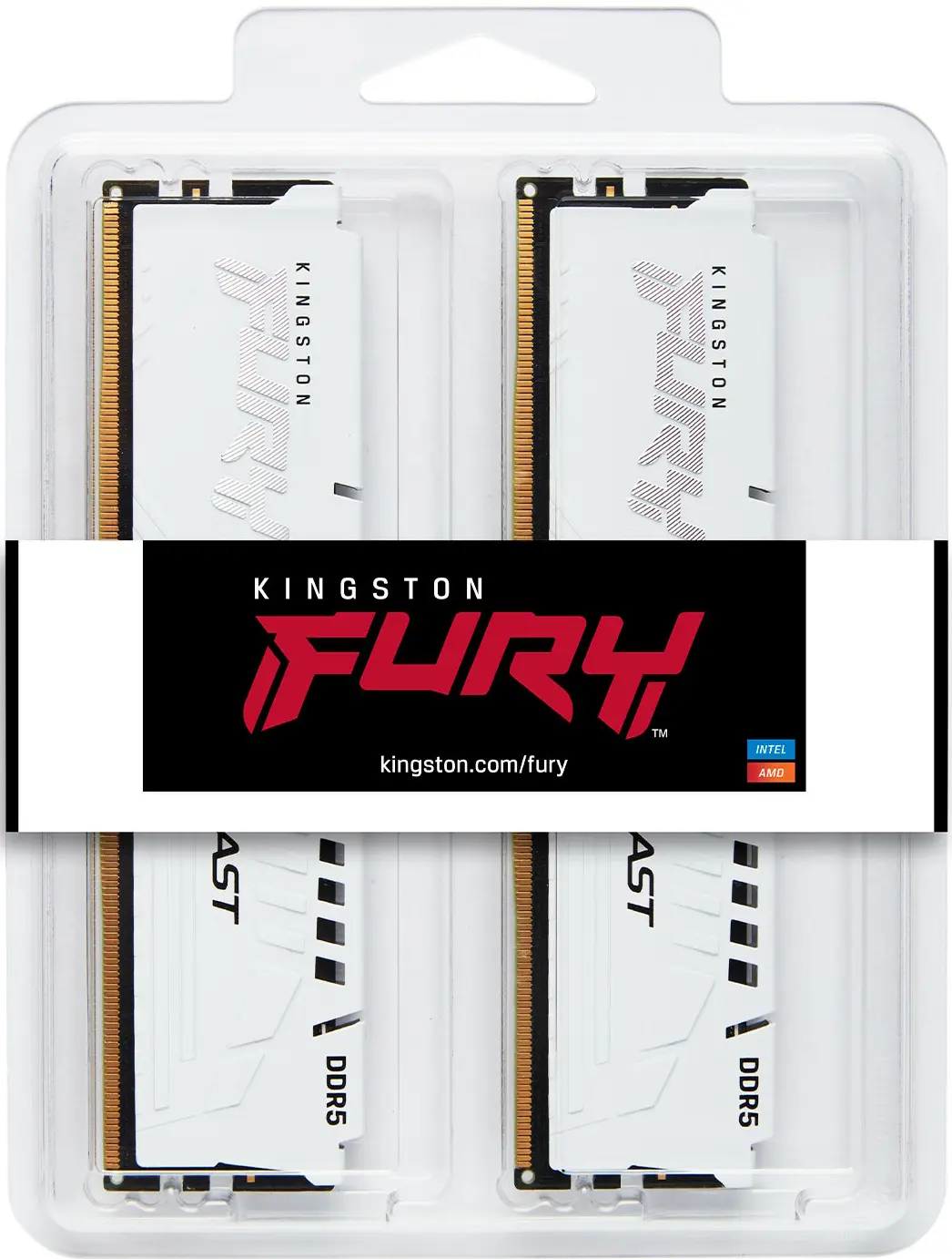 Memorie operativa Kingston Fury Beast DDR5 White Expo 32GB (2x16) 5600MHz CL36 (KF556C36BWEK2-32) - 3