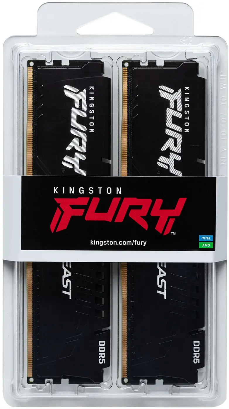 Оперативная память Kingston Fury Beast Expo DDR5 64GB (2x32) 5600MHz CL36 (KF556C36BBEK2-64) - 3