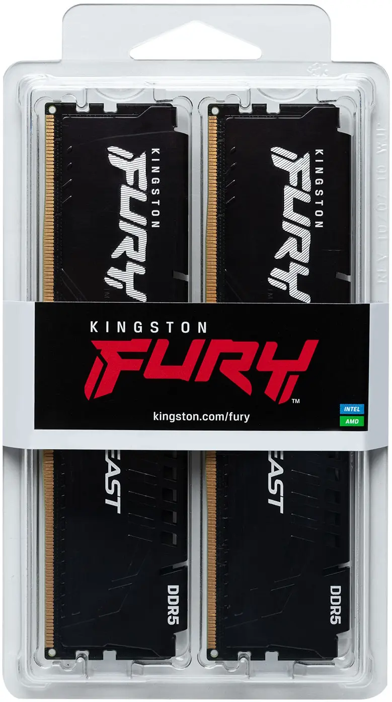 Оперативная память Kingston Fury Beast Expo DDR5 64GB (2x32) 6000MHz CL30 (KF560C30BBEK2-64) - 3