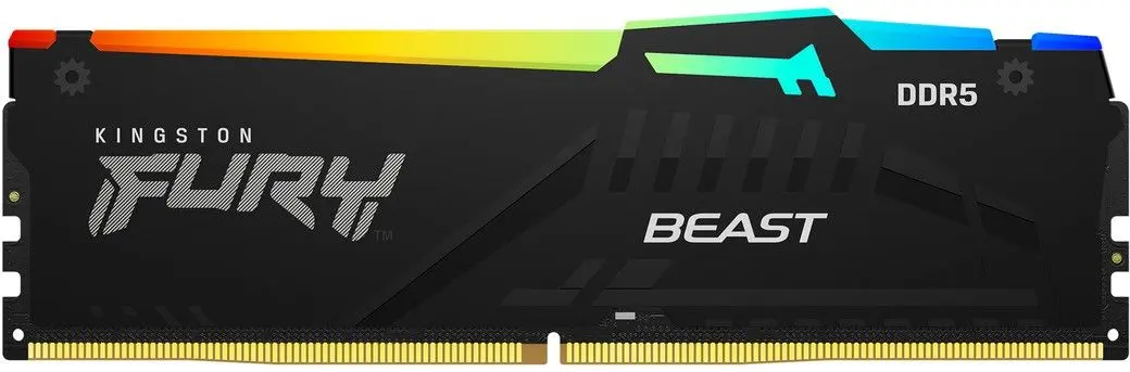 Memorie operativa Kingston Fury Beast RGB 16GB (2x8) DDR5 6000MHz CL40 (KF560C40BBAK2-16) - 2