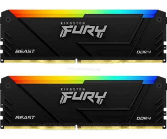 Memorie operativa Kingston Fury Beast RGB 32GB (2x16GB) DDR4 3600MHz (KF436C18BB2AK2/32)