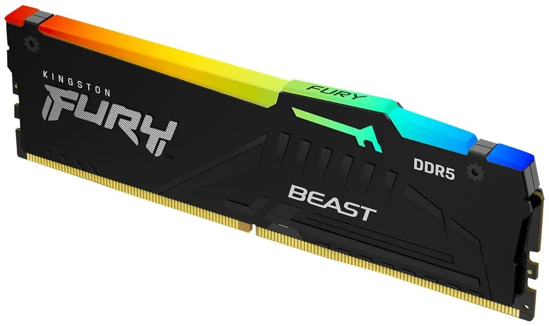 Оперативная память Kingston Fury Beast RGB 64GB (2x32) DDR5 5600MHz CL36 (KF556C36BBEAK2-64)