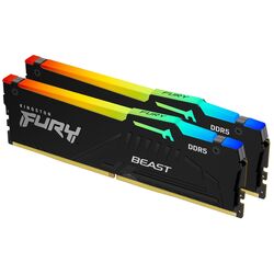 Оперативная память Kingston Fury Beast RGB 64GB (2x32) DDR5 5600MHz CL36 (KF556C36BBEAK2-64)