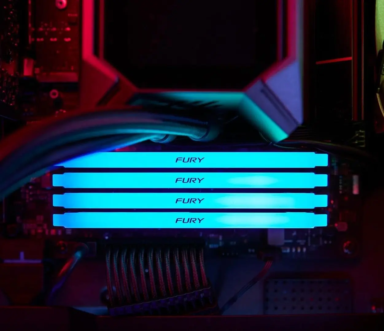 Оперативная память Kingston Fury Beast RGB 8GB DDR4 (KF436C17BB2A/8)