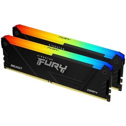 Memorie operativa Kingston FURY Beast RGB DDR4 16GB (2x8) 3600MHz (KF432C16BB2AK2/16) Thumb