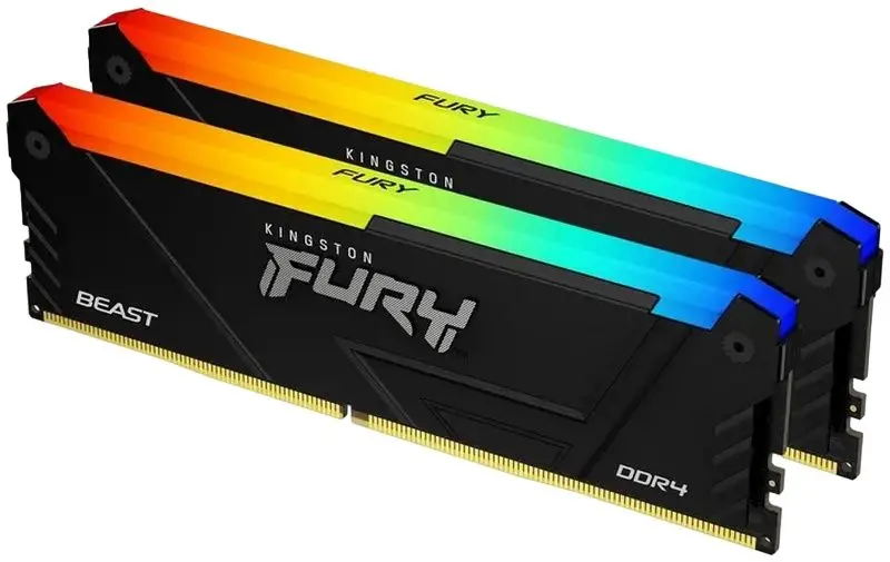 Memorie operativa Kingston FURY Beast RGB DDR4 16GB (2x8) 3600MHz (KF432C16BB2AK2/16)
