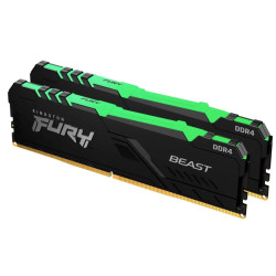 Оперативная память Kingston Fury Beast RGB DDR4 3200MHz CL16 32GB (KF432C16BB12AK2/32WP) Thumb