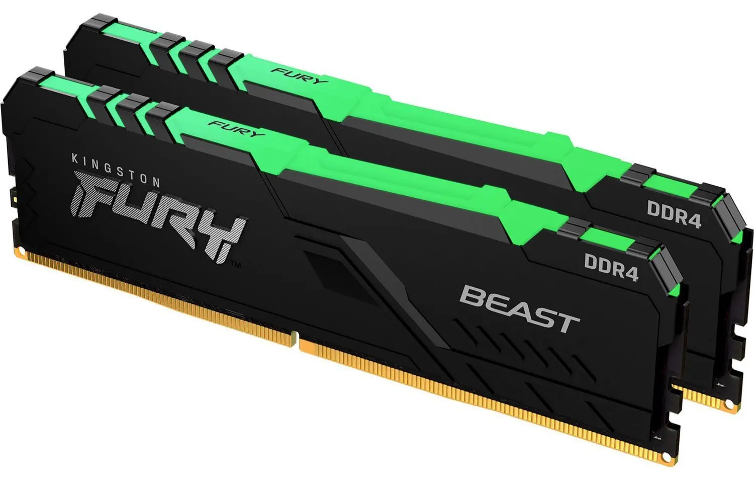 Memorie operativa Kingston FURY Beast RGB DDR4 64Gb (2x32GB) 3200MHz CL16 (KF432C16BBAK2/64)