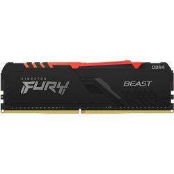 Оперативная память Kingston FURY Beast RGB DDR4 8Gb 3600MHz CL17 Black (KF436C17BBA/8) Thumb