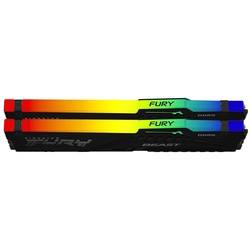 Оперативная память Kingston Fury Beast RGB DDR5 128GB (2x64) 5600MHz CL36 (KF556C36BBEAK2-128) Thumb