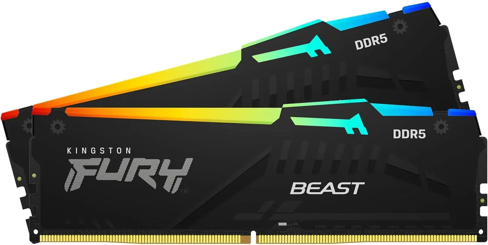 Оперативная память Kingston Fury Beast RGB DDR5 16GB (2x8GB) 5600MHz CL36 (KF556C36BBEAK2-16)