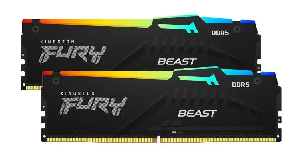 Оперативная память Kingston Fury Beast RGB DDR5 16GB (2x8GB) 6000MHz CL30 (KF560C30BBEAK2-16) - 2