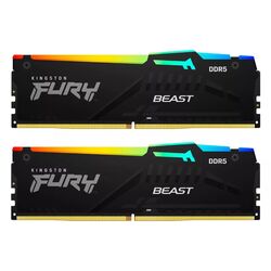 Оперативная память Kingston Fury Beast RGB DDR5 16GB (2x8GB) 6000MHz CL30 (KF560C30BBEAK2-16) Thumb