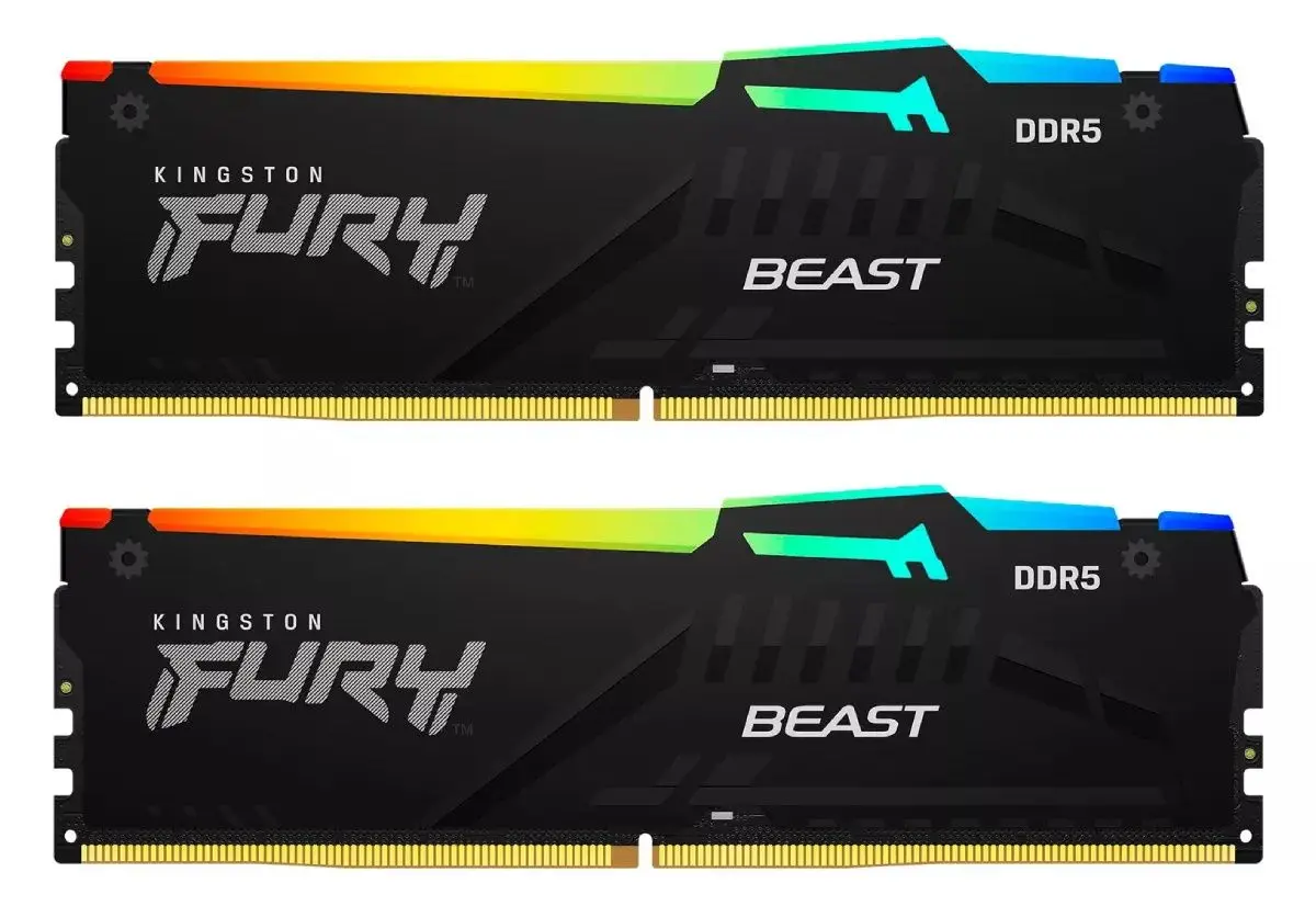 Оперативная память Kingston Fury Beast RGB DDR5 16GB (2x8GB) 6000MHz CL30 (KF560C30BBEAK2-16) - 3