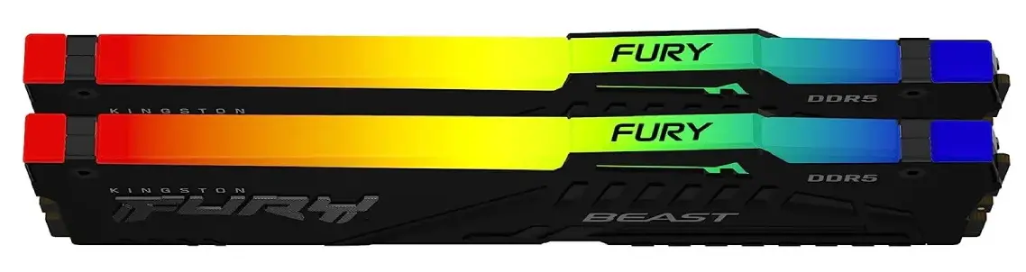 Оперативная память Kingston Fury Beast RGB DDR5 6000MHz CL36 32GB (KF560C36BBE2AK2-32) - 2