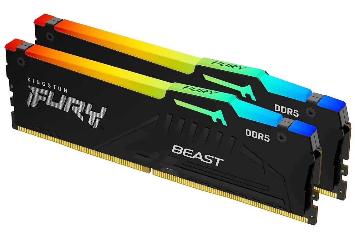 Оперативная память Kingston Fury Beast RGB DDR5 6000MHz CL36 32GB (KF560C36BBE2AK2-32)