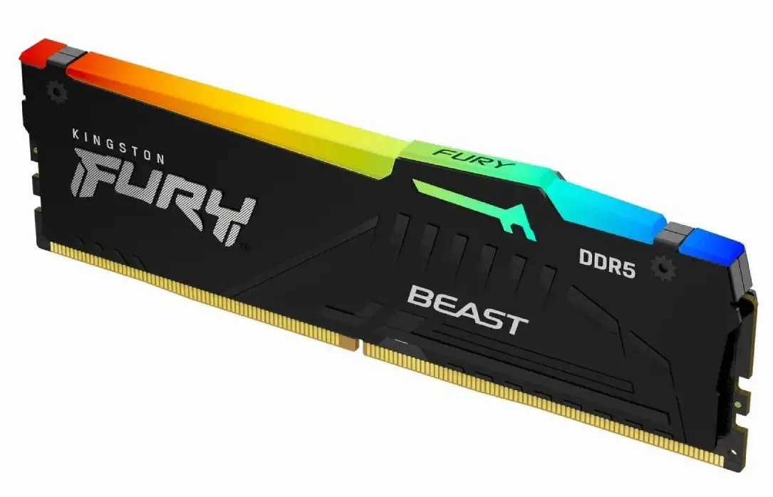 Оперативная память Kingston Fury Beast RGB DDR5 6000MHz CL36 (KF560C36BBE2A-16) - 2