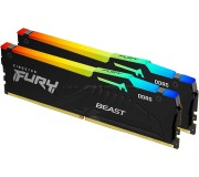 Memorie operativa Kingston Fury Beast RGB DDR5 64GB (2х32) 6000Mhz CL40 (KF560C40BBAK2-64)