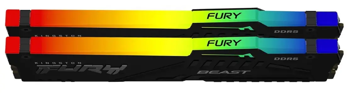 Оперативная память Kingston Fury Beast RGB DDR5 6800MHz CL34 32GB (KF568C34BBEAK2-32) - 2
