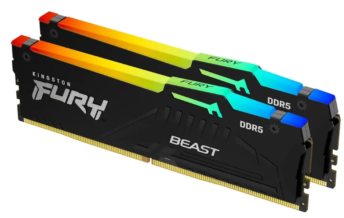 Оперативная память Kingston Fury Beast RGB DDR5 6800MHz CL34 32GB (KF568C34BBEAK2-32)