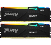 Memorie operativa Kingston Fury Beast RGB Expo DDR5 64GB (2x32GB) 6400MHz CL32 (KF564C32BBEAK2-64)