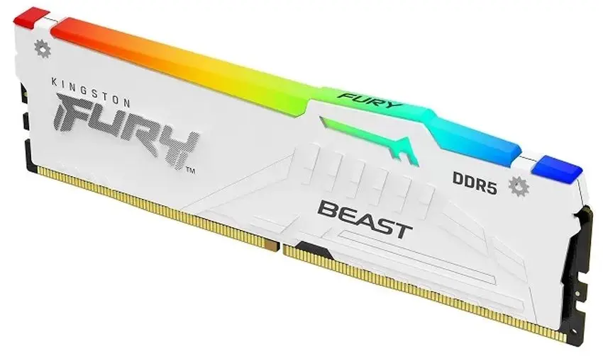 Оперативная память Kingston Fury Beast RGB White 16GB DDR5 5600MHz CL36 (KF556C36BWEA-16) - 2
