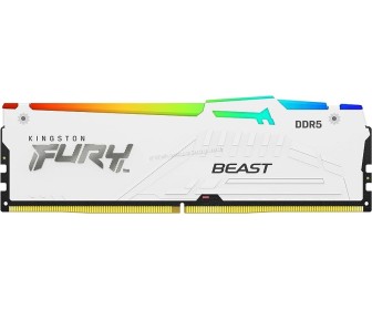 Memorie operativa Kingston Fury Beast RGB White 16GB DDR5 5600MHz CL36 (KF556C36BWEA-16)