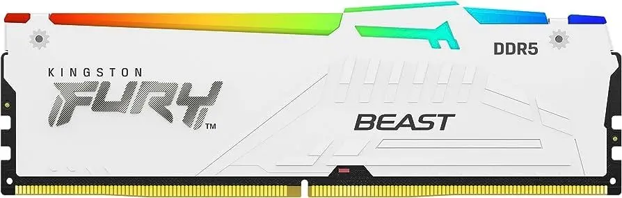 Оперативная память Kingston Fury Beast RGB White 16GB DDR5 5600MHz CL36 (KF556C36BWEA-16)