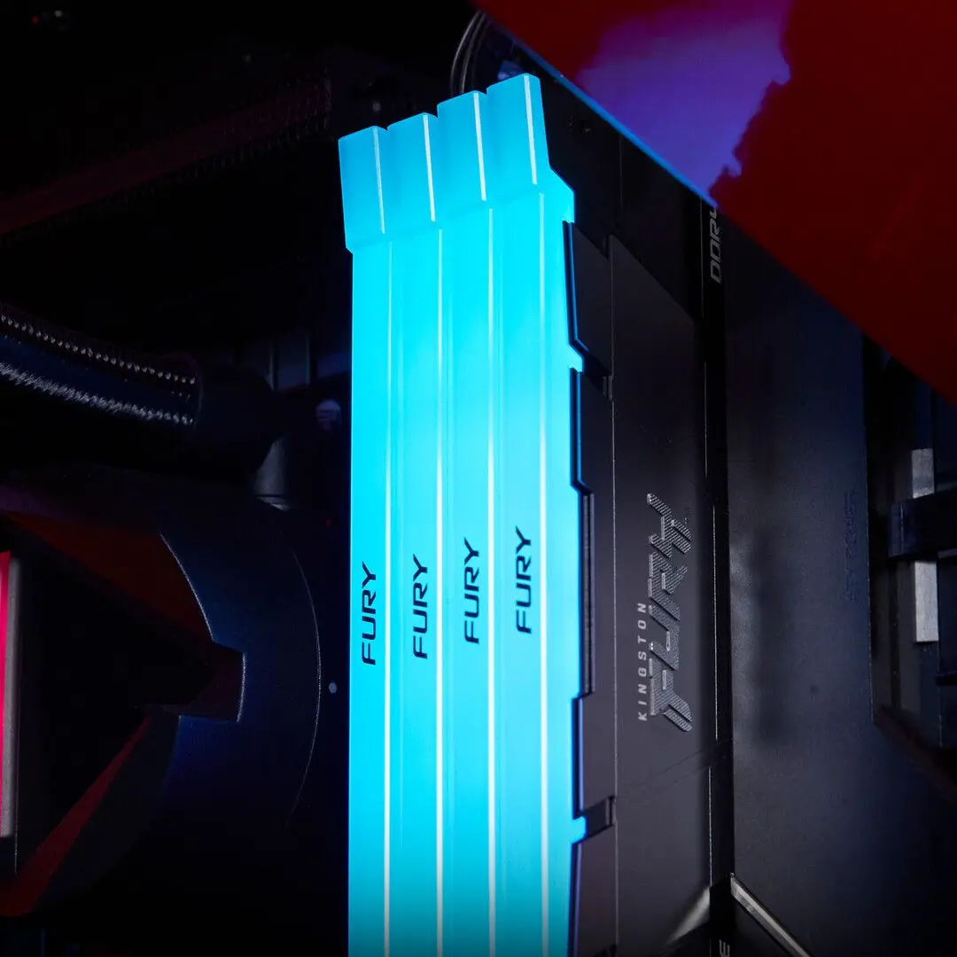 Оперативная память Kingston FURY Renegade RGB DDR4 32GB (2x16GB) 3200MHz CL16 (KF432C16RB12AK2/32) - 3