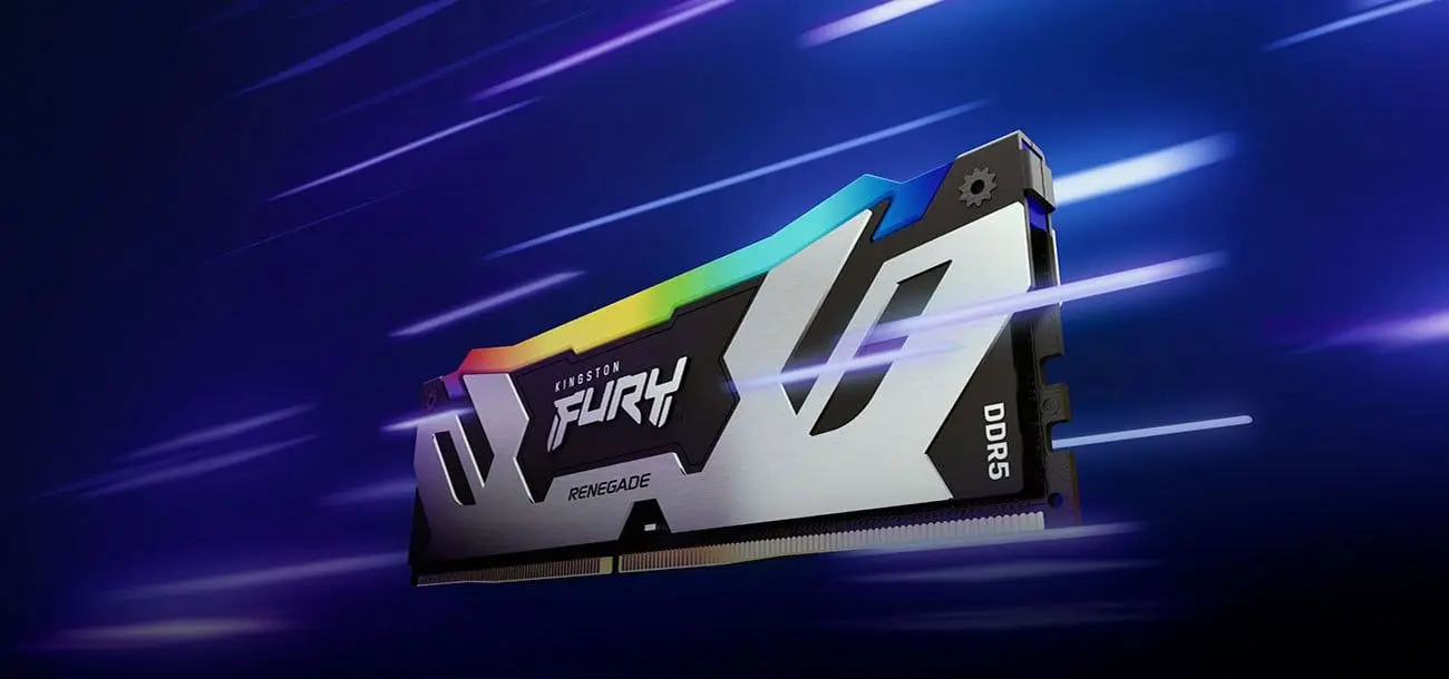 Memorie operativa Kingston Fury Renegade Silver DDR5 RGB 16GB 6400MHz CL32 (KF564C32RSA-16)