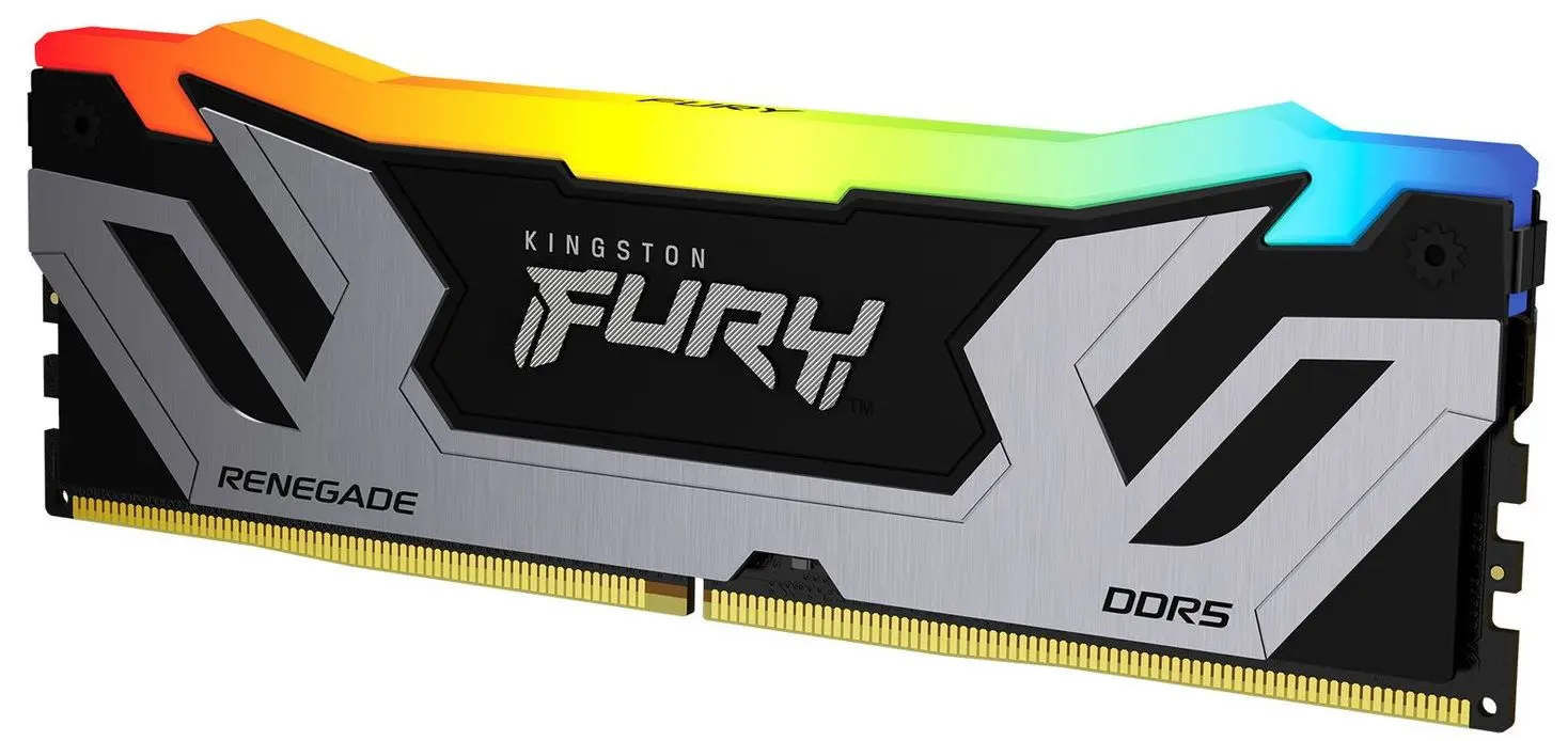 Memorie operativa Kingston Fury Renegade Silver DDR5 RGB 24GB 8400MHz CL40 (KF584CU40RSA-24)