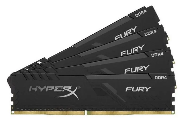 Оперативная память Kingston HyperX Fury 128GB (4x32) DDR4 3200MHz CL16 (HX432C16FB3K4/128)