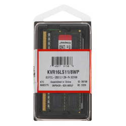 Memorie operativa Kingston ValueRAM DDR3 1600MHz CL11 (KVR16LS11/8WP) Thumb