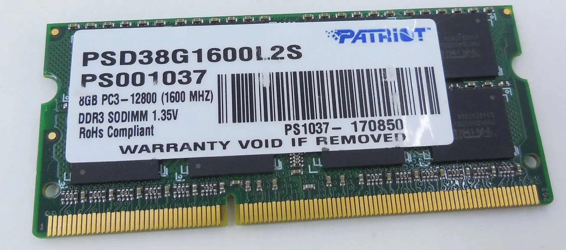 Оперативная память Patriot Signature Line DDR3 8GB 1600MHz CL11 (PSD38G1600L2S) - 3