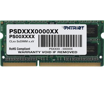 Memorie operativa Patriot Signature SODIMM DDR3 8GB 1600MHz CL11 (PSD38G16002S)